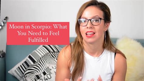 Moon in Scorpio: What you NEED to feel fulfilled - YouTube