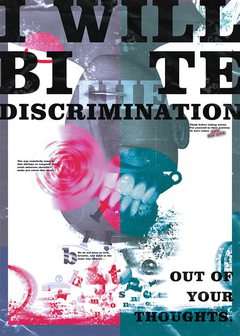 Discrimination Poster "Bite" :: Behance