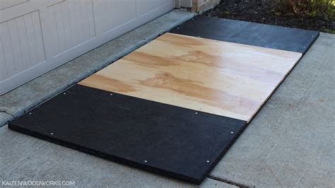 DIY deadlift platform 4' x 8' easy to follow instructions with materials list, you can build ...