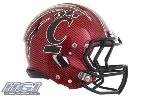 Cincinnati Bearcats Red Carbon “Belk Bowl” Helmet – Detailed Look | Football helmets, college ...