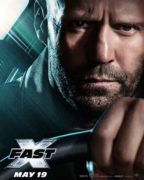 Fast X (2023) Character Poster - Jason Statham as Deckard Shaw - Fast ...