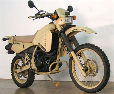 Military Custom Kawasaki KLR650 Converted to Run on Diesel Fuel