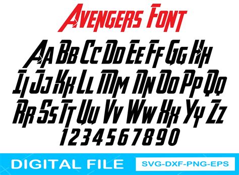 Avengers Alphabet SvgAvengers Font Alphabet Letters Svg | Etsy