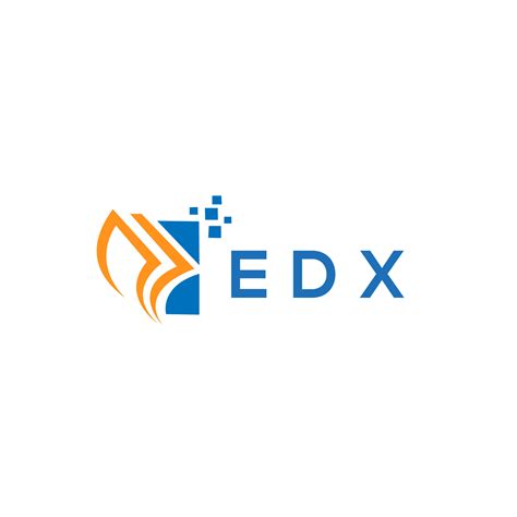 EDX credit repair accounting logo design on white background. EDX ...