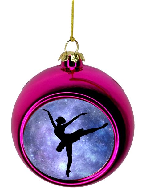 Ballerina Dancer in the Sky Ballet Bauble Christmas Ornaments Pink Bauble Tree Xmas Balls ...