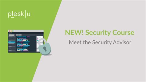 Plesk Security Course (2) : Meet the Security Advisor - YouTube