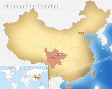 Sichuan Map, Where is Sichuan Located?