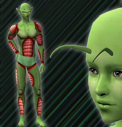 Mod The Sims - Namekian Style Skins and Antennas for Everybody