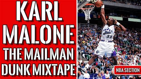 Karl Malone The Mailman Dunk Mixtape - YouTube