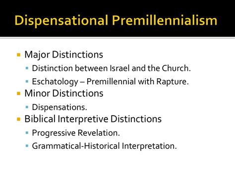 Two Premillennial Views: Historic and Dispensationalism