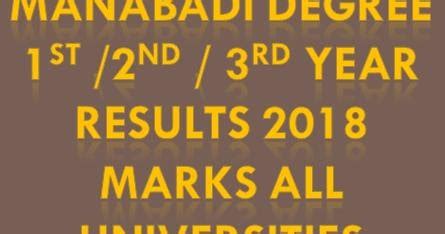 Manabadi Degree Sem Results 2018 1st Year 2nd Year 3rd Year - Manabadi ...