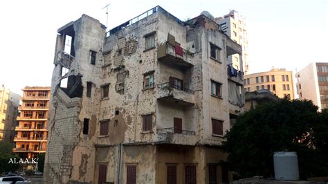 Old building in beirut, from the ruins of the civil war | Old building ...