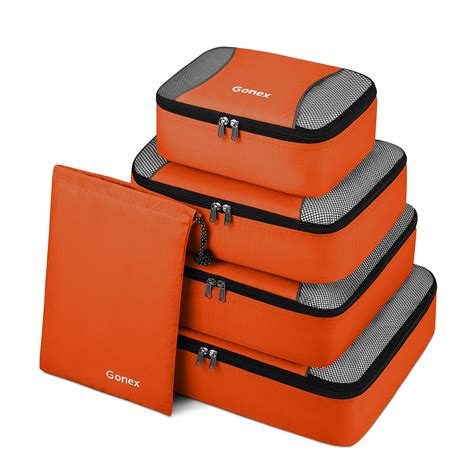 Gonex Packing Cubes 5 Set Travel Luggage Organizer - LightBagTravel.com