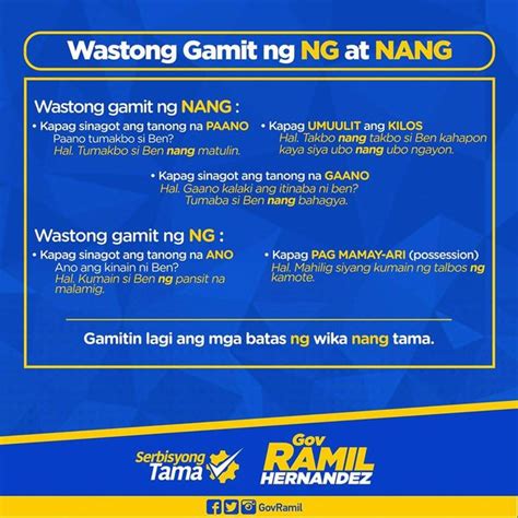 In Tagalog, What Are The Rules For Using Nang And Ng? Quora, 52% OFF