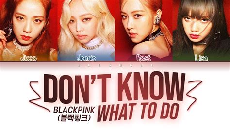 Blackpink Don T Know What to Do Lyrics - LawsonzebBass