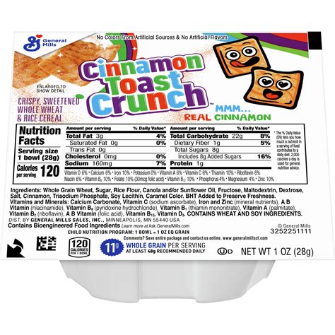 Cinnamon Toast Crunch™ Cereal Single Serve Bowlpak 1 oz | General Mills Foodservice