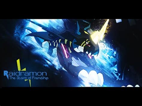 Digimon: Veemon Armor Digivolve to Raidramon - YouTube