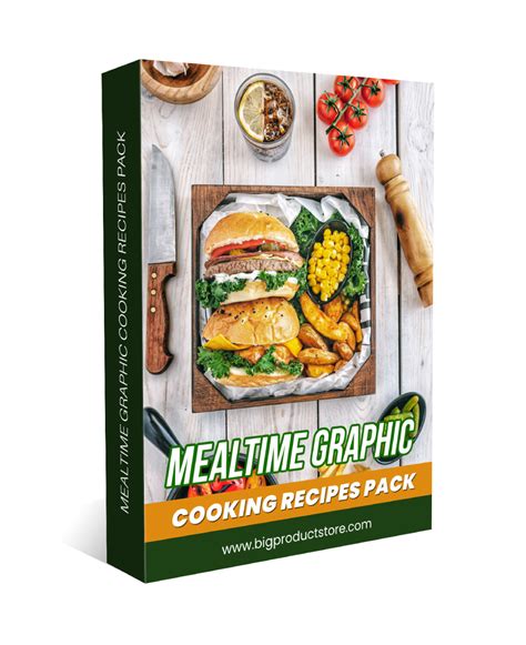 Mealtime Graphic Cooking Recipes Pack - BigProductStore.com