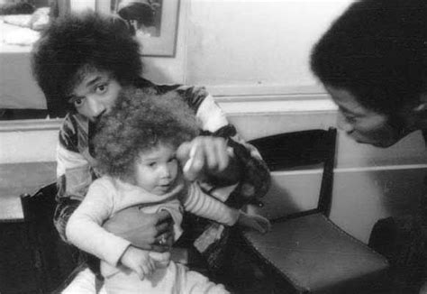 Jimi Hendrix - August 1970 in Stockholm Sweden. Child is daughter of ...