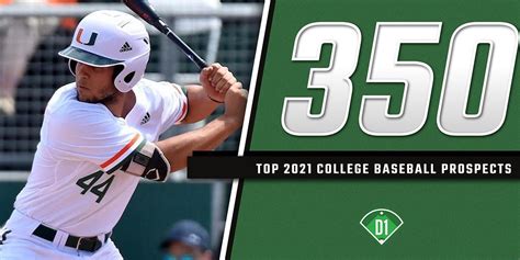 2021 College Top 350 Draft Prospects • D1Baseball