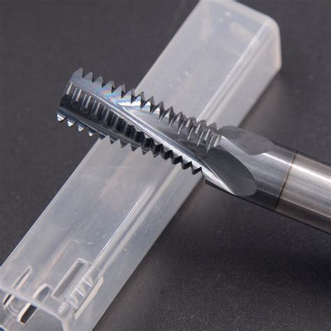 M12*1.75*24*75 Four Flute metal end mill thread milling tools thread mill cutter carbide cutting ...