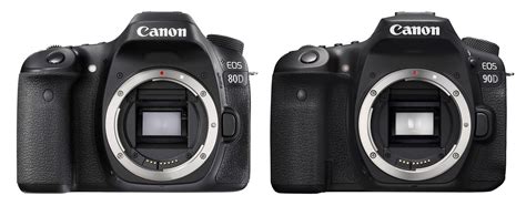 Canon 80D vs 90D