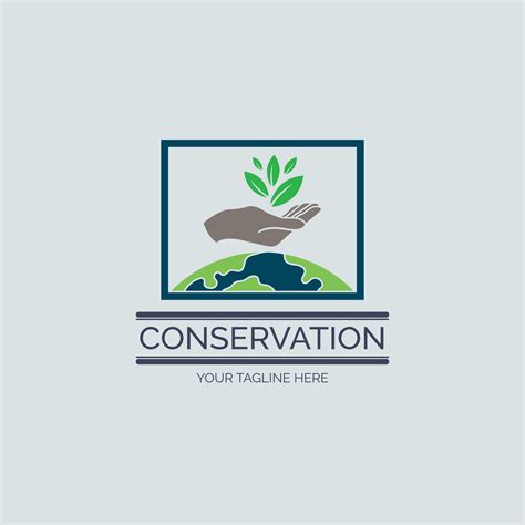 nature conservation logo template design for brand or company and other 8360161 Vector Art at ...