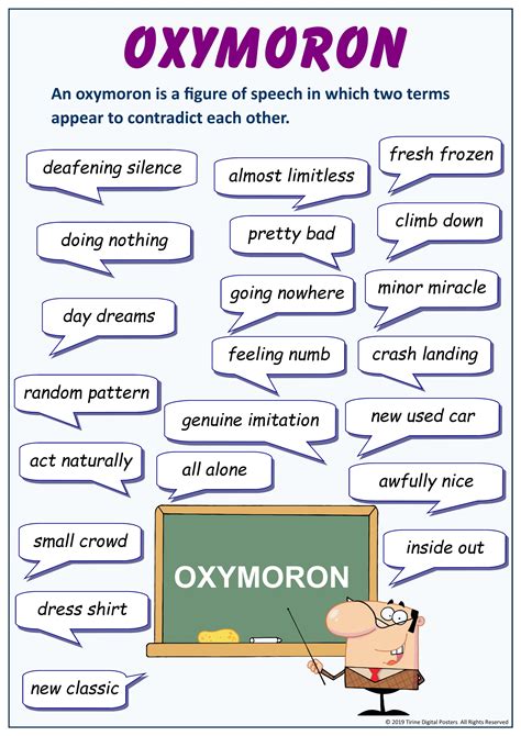 Oxymoron | English writing skills, English vocabulary words, Teaching ...