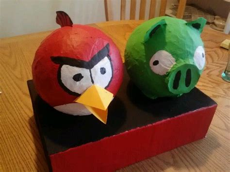 Angry Birds Paper Mache Valentines Day Box | Valentine day boxes, Art n craft, Paper mache