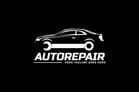 Auto repair logo sign template design vector