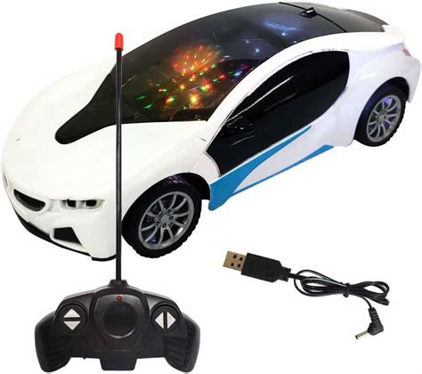 BVM GROUP Rechargeable RC BMW Scale Remote controlled Car With 3d Light White - Rechargeable RC ...