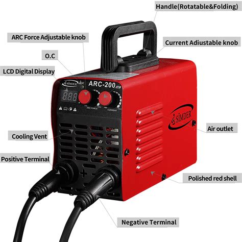 SIMDER Arc Welder 130Amp 110V 220V Stick MMA Welding Machine IGBT Digital Smart VRD Hot Start ...