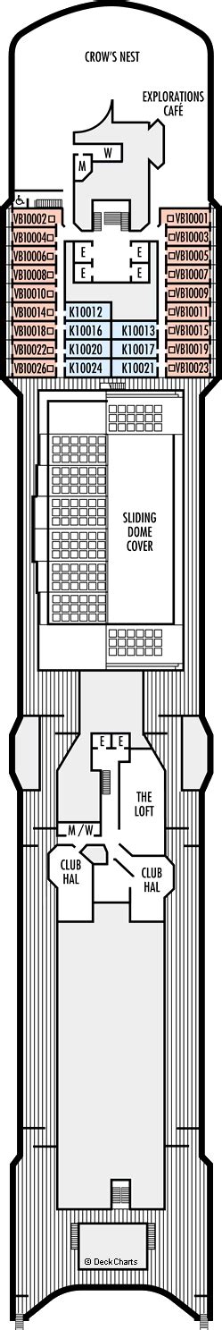 Holland America Oosterdam Deck Plans: Ship Layout, Staterooms & Map ...