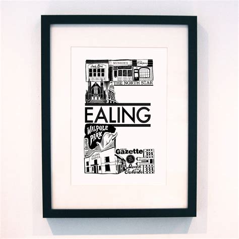 Best Of Ealing Art Print By Lucy Loves This | notonthehighstreet.com