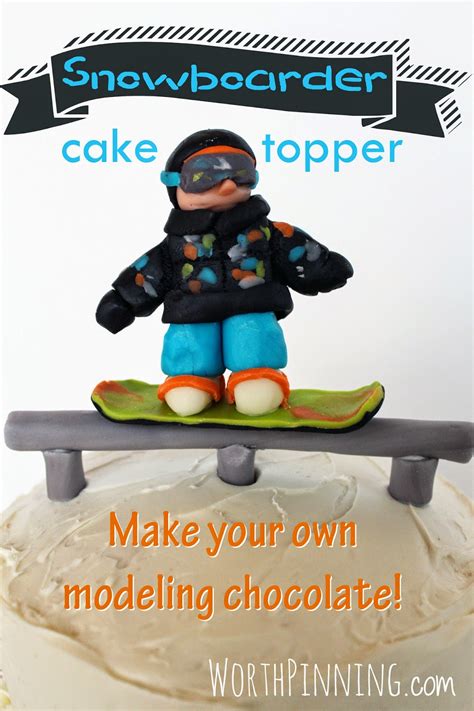 Worth Pinning: Snowboarder Cake Topper