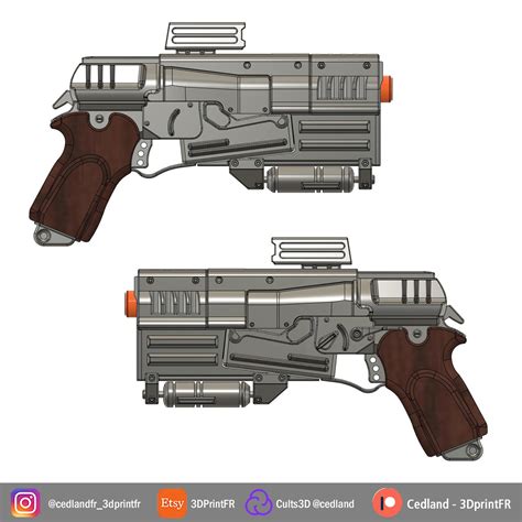 STL file Fallout 4 10mm Pistol replica 1:1 FanArt 🔫 ・3D printable model to download・Cults