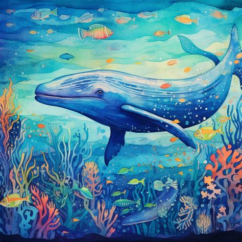 Whale Underwater Calendar Art Free Stock Photo - Public Domain Pictures