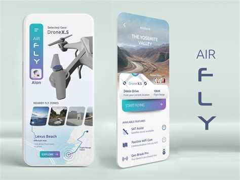 Drone Fly-Zones App by AVIM on Dribbble