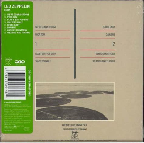 Led Zeppelin Coda: Remastered - Sealed UK CD album (CDLP) (807505)