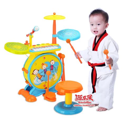 Children's drums beat instruments Professional Big jazz drum rack music ...