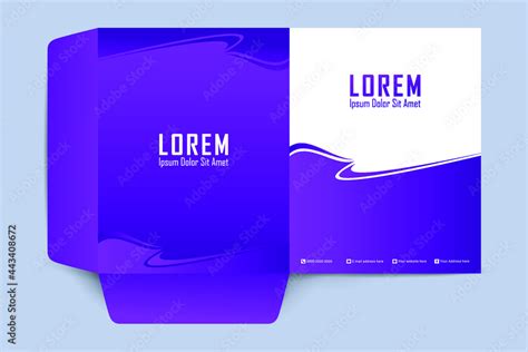 Folder design template. Cover design for folder, brochure, catalogue ...