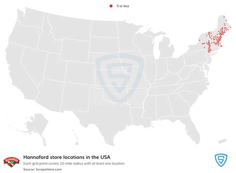 Number of Hannaford locations in the USA in 2024 | ScrapeHero