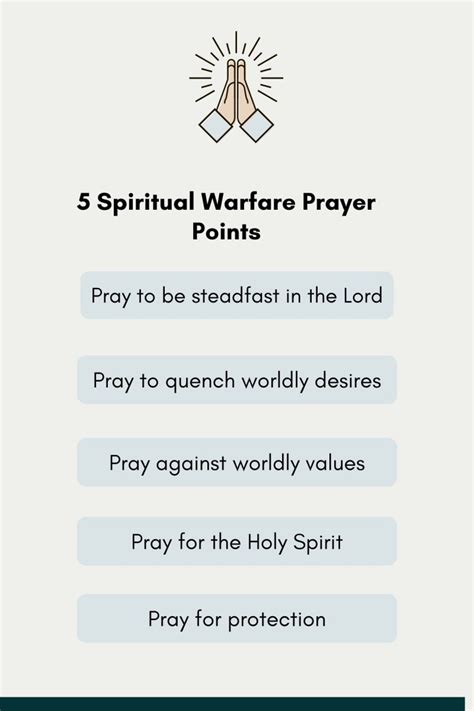 5 Spiritual Warfare Prayer Points And Prayers - The Graceful Chapter