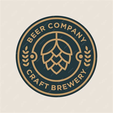 Premium Vector | Brewery logo design concept