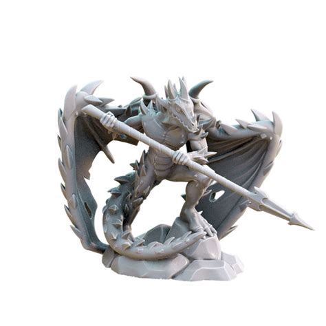 Summoned Spined Devil D&D Resin 28mm 32mm Miniature Dungeons and Dragons Dnd Pathfinder Tabletop ...