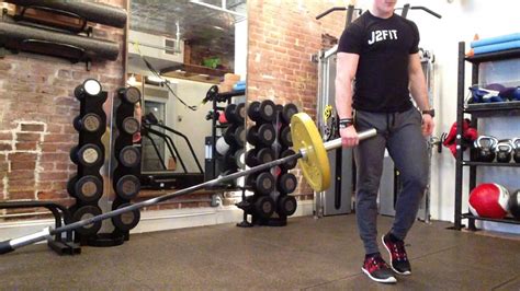 Single Leg Barbell Landmine Deadlift | Unilateral Deadlift Training | J2FIT - YouTube