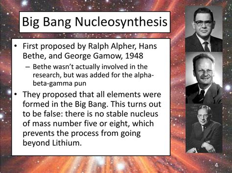 PPT - Big Bang Nucleosynthesis : The Primordial Lithium Problem ...