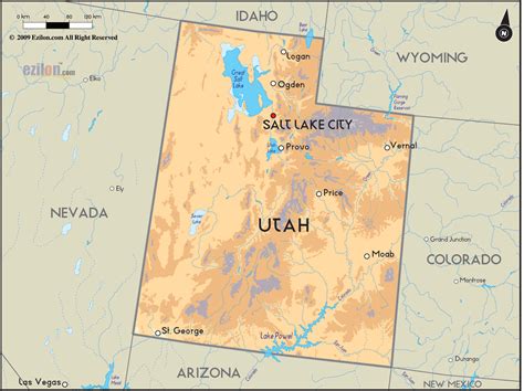 utah map - Free Large Images