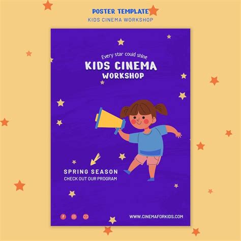 Free PSD | Kids cinema banner template