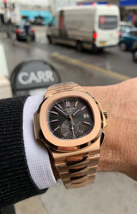 PATEK PHILIPPE NAUTILUS ROSE GOLD 5980/1R-001 - Carr Watches